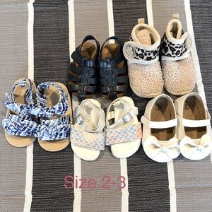 Bundle Toddler girl shoes sizes 2,3,4,5 and 6